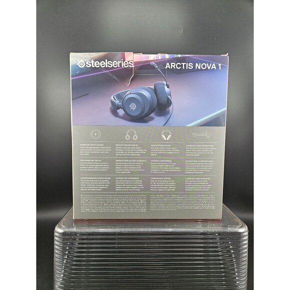 SteelSeries Arctis Nova 7 Wireless Over Ear Gaming Headset Black - Picture 3 of 6